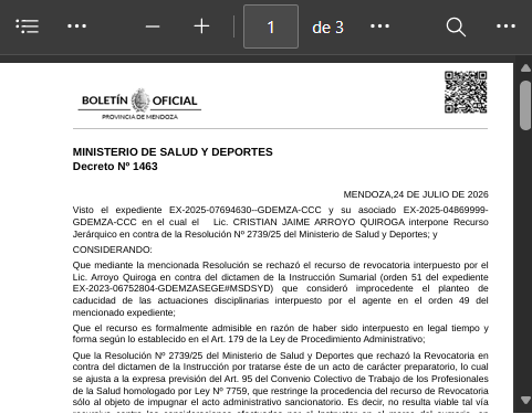 Empleado presentó certificado de médico fallecido hace cuatro años - imagen adicional