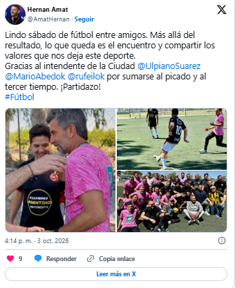 El hermano de Luis Petri jugó en picadito a favor de Ulpiano Suárez - imagen adicional
