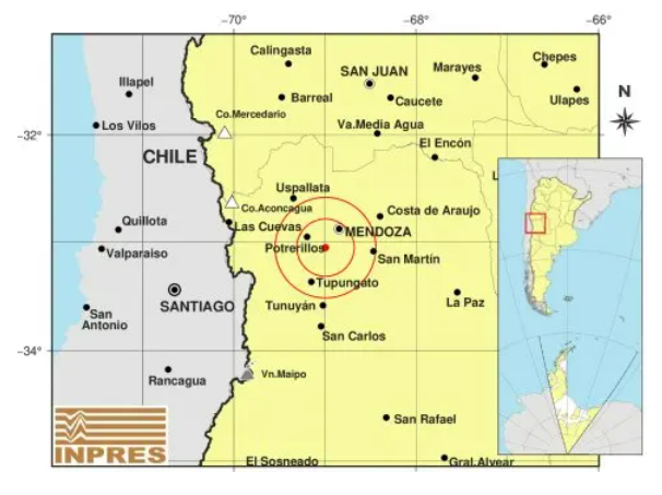 Dos sismos sacudieron Mendoza en la madrugada del martes - imagen adicional