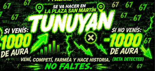 Tunuyán tendrá su primer torneo de farmear aura este agosto - imagen adicional