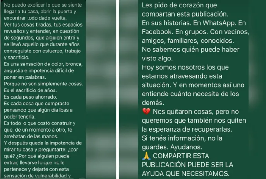 Robo total en Tunuyán: se llevaron hasta artículos de higiene personal