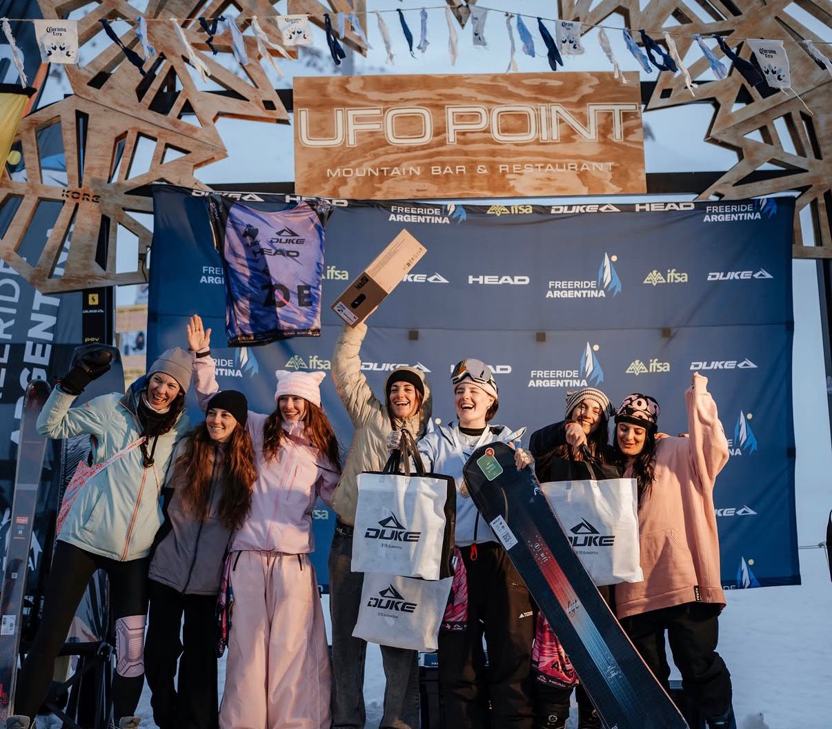 Sofía "Pipi" Cancio ganó el freeride femenino en Las Leñas